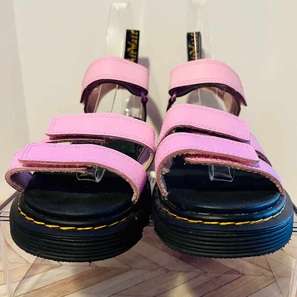 Dr Martens Klaire Y Sandals Mens 6 Womens 7 Pink Athena Leather Strappy - Picture 6 of 9
